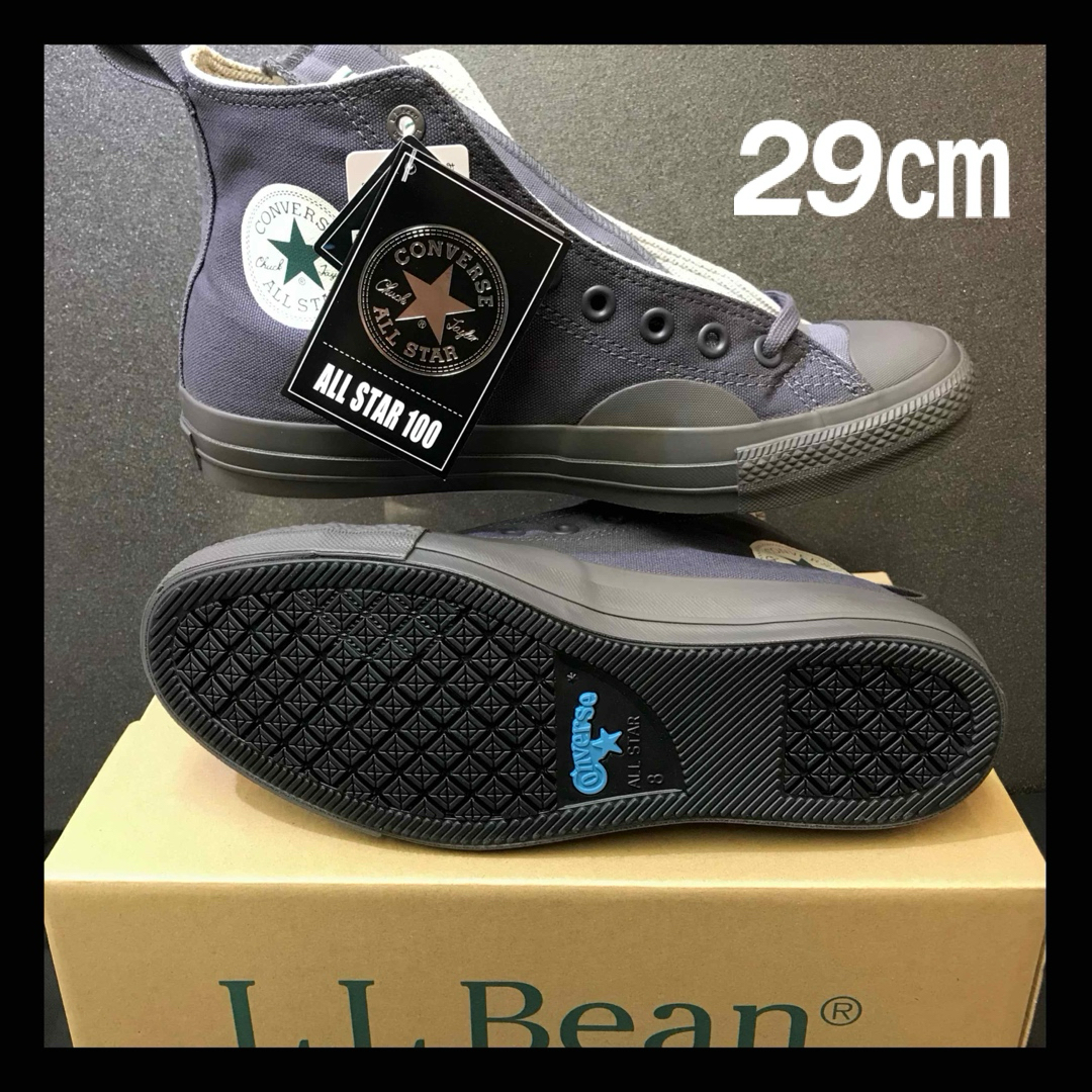 ALL STAR（CONVERSE）(オールスター)の✨新品✨コンバース　オールスター　100 L.L.Bean ハイ　コラボ　グレー メンズの靴/シューズ(スニーカー)の商品写真