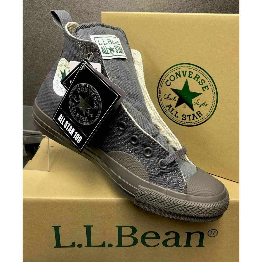 ALL STAR（CONVERSE）(オールスター)の✨新品✨コンバース　オールスター　100 L.L.Bean ハイ　コラボ　グレー メンズの靴/シューズ(スニーカー)の商品写真