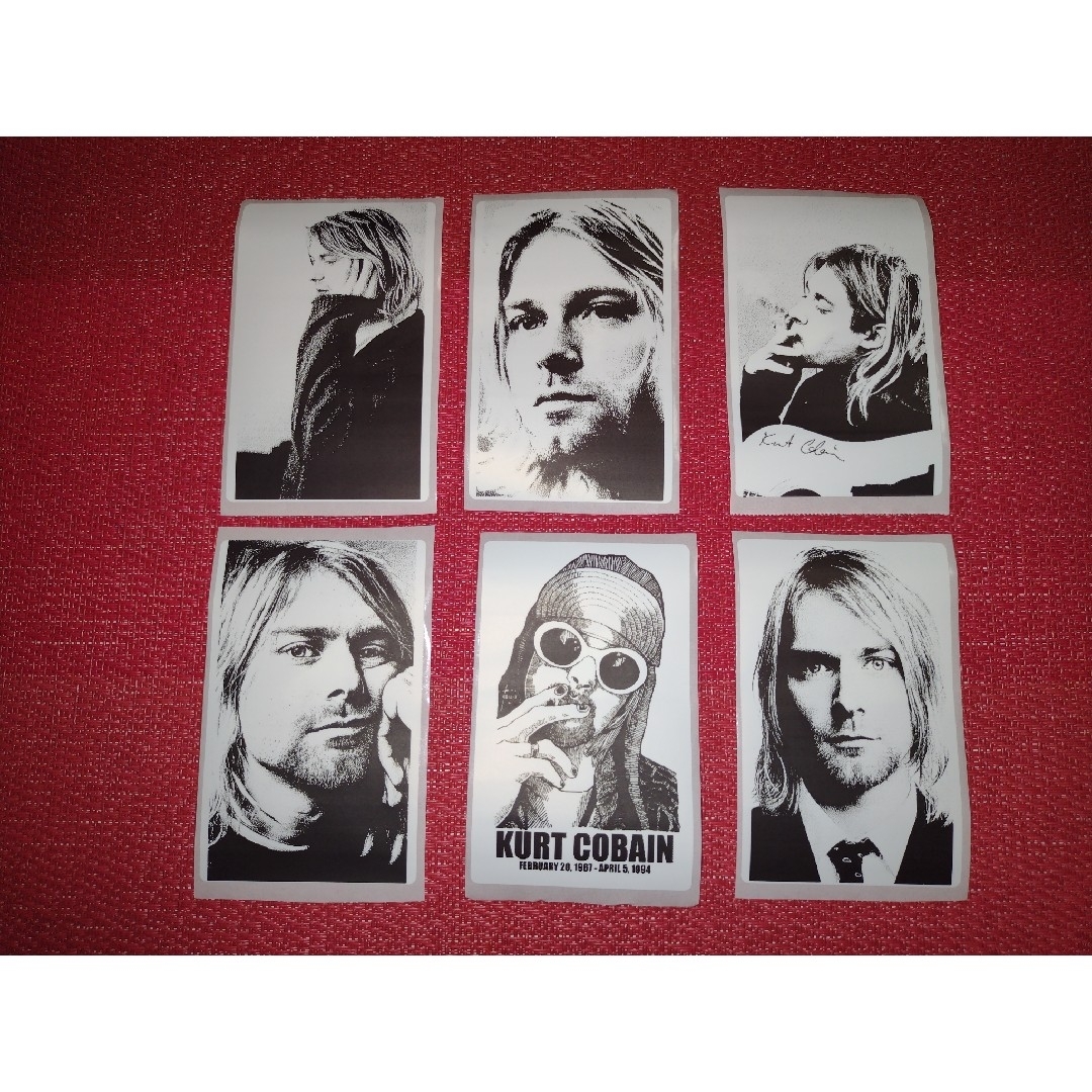 Nirvana Kurt Cobain ニルヴァーナ　カート・コバーン 全長8c ハンドメイドの文具/ステーショナリー(しおり/ステッカー)の商品写真