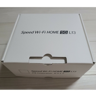 ゼットティーイー(ZTE)の【未使用】Speed WiFi HOME 5G L13 ZTE ホワイト(PC周辺機器)