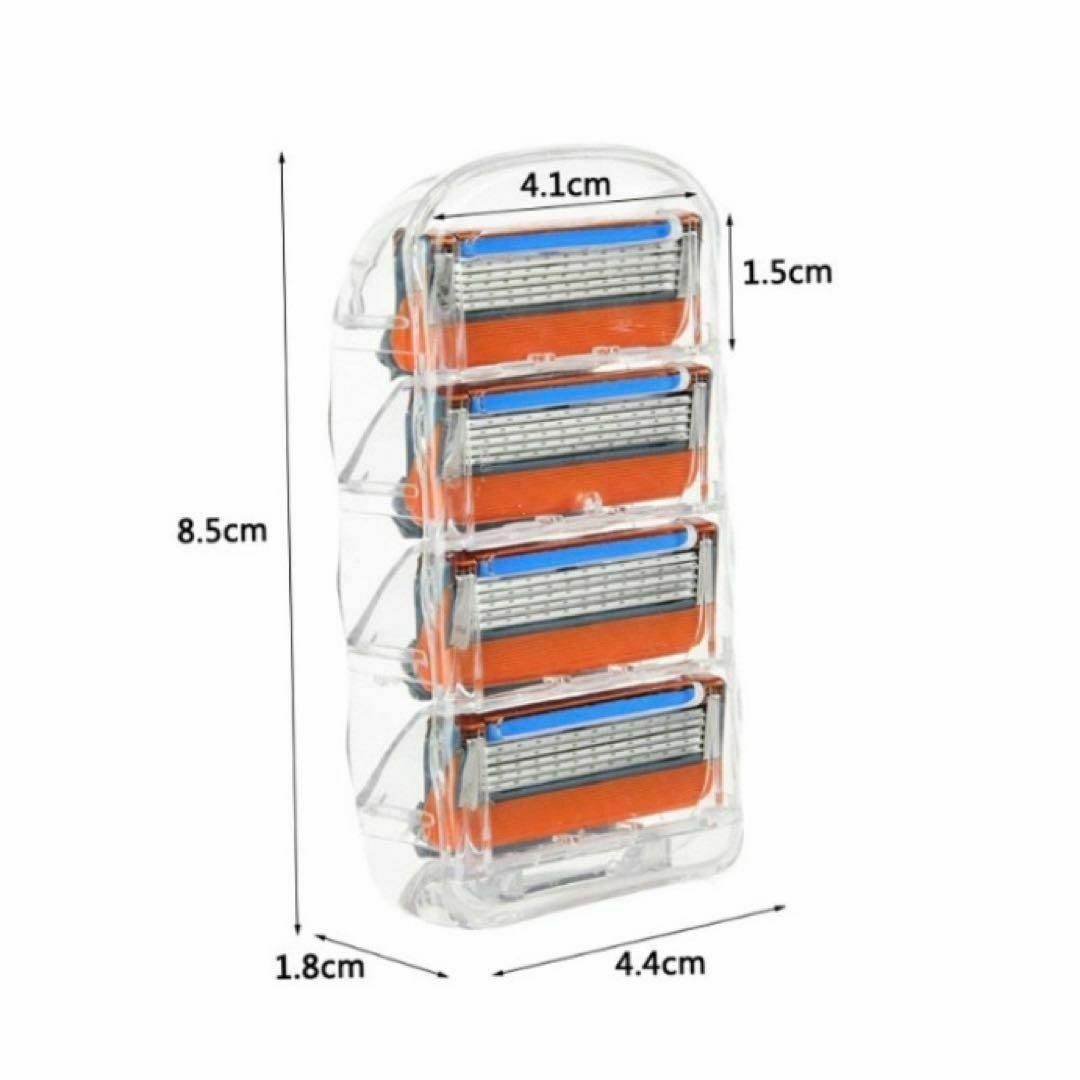 男性用シェーバー 替刃 交換刃 5枚刃 ジレット対応 剃刀 8個 お買い得 メンズのメンズ その他(その他)の商品写真