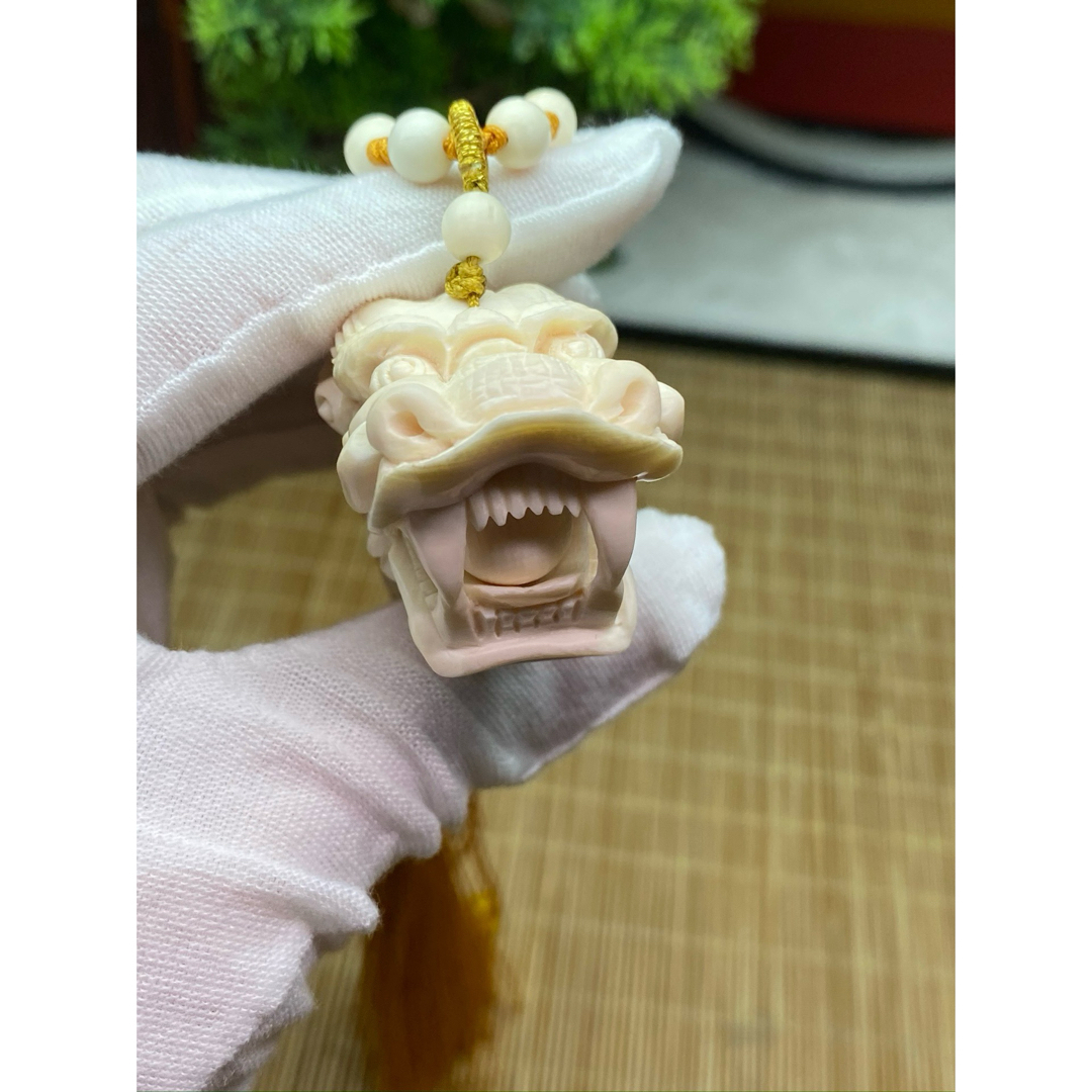 天然マンモス牙美しい手作り彫刻 1 盤龍牙尖 握り物 天然マンモス牙美しい手作り彫刻 1 盤龍牙尖 握り物