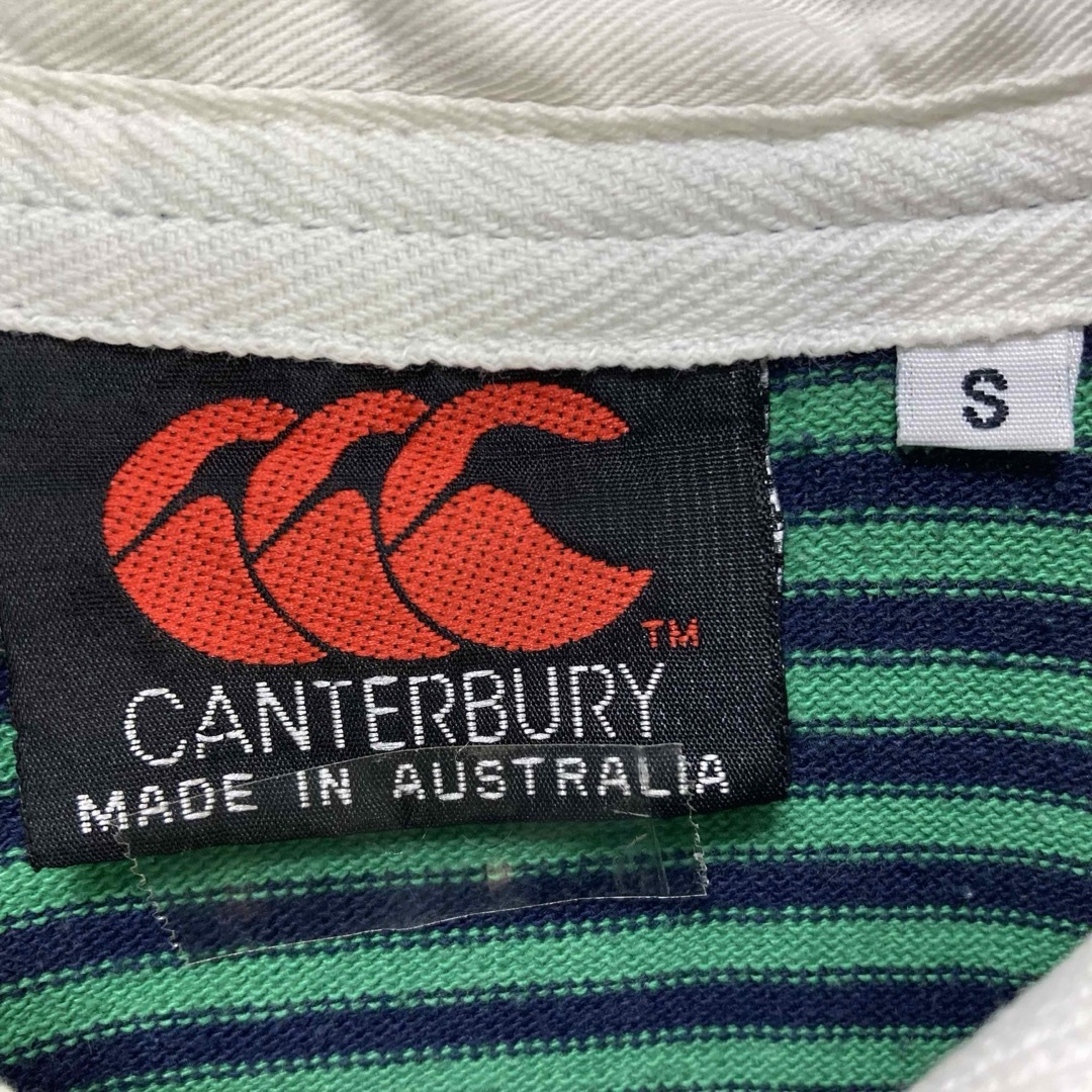 CANTERBURY(カンタベリー)のカンタベリー オーストラリア製 刺繍ロゴ ボーダー ラガーシャツ ポロシャツ メンズのトップス(ポロシャツ)の商品写真