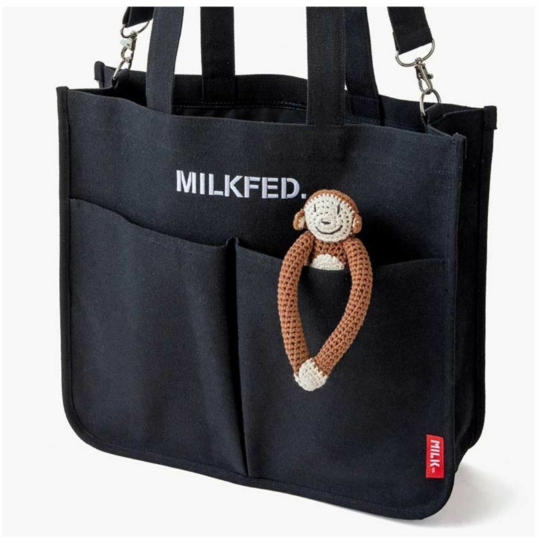 MILKFED.(ミルクフェド)のMILKFED.［ミルクフェド］5ポケットバッグ BLACK レディースのバッグ(トートバッグ)の商品写真