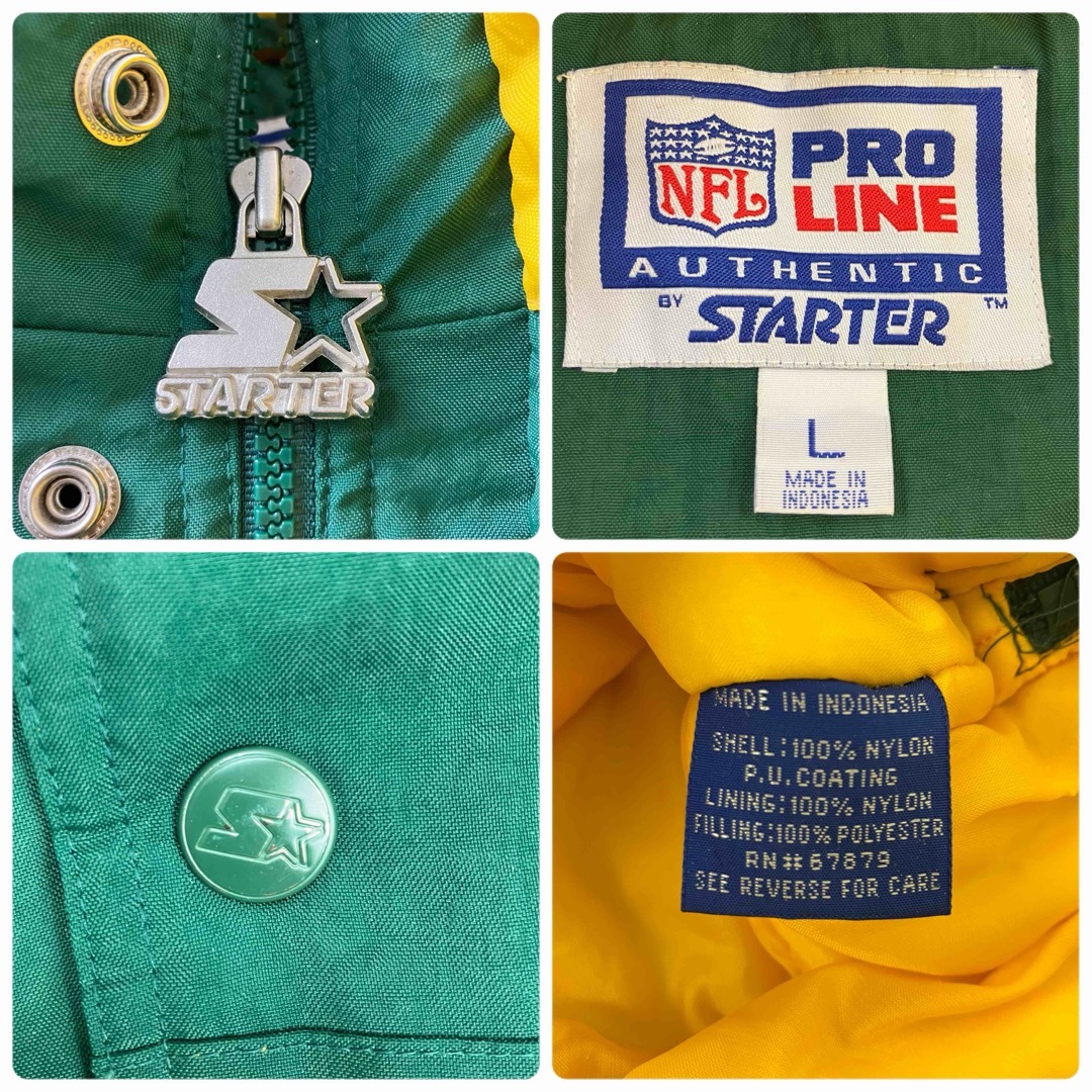 STARTER(スターター)のスターター NFL パッカーズ プルオーバーアノラック 中綿 ナイロンジャケット メンズのジャケット/アウター(ナイロンジャケット)の商品写真