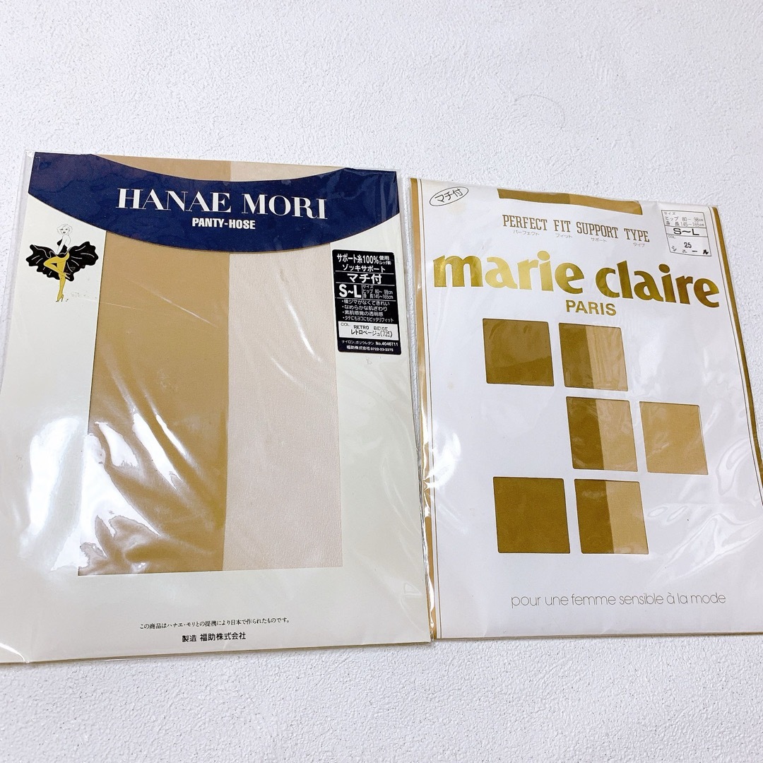 Marie Claire(マリクレール)の【新品】HANAE MORI・マリクレール　パンティストッキング　S〜L　2足 レディースのレッグウェア(タイツ/ストッキング)の商品写真