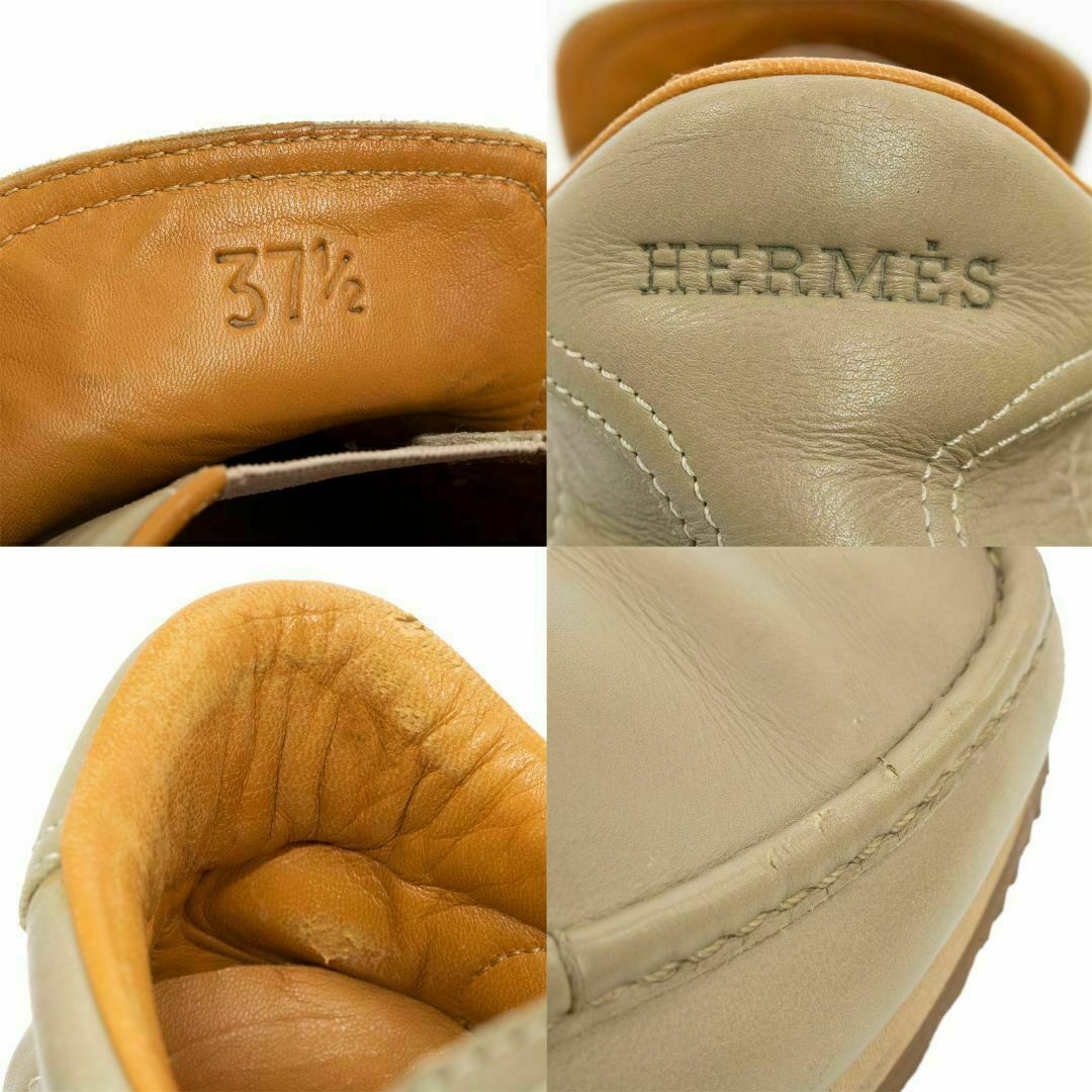 Hermes(エルメス)の【全額返金保証・送料無料】エルメスのシューズ・スリッポン・正規品・24.5cm レディースの靴/シューズ(スリッポン/モカシン)の商品写真