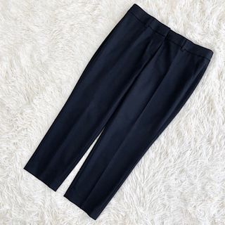 エムプルミエ(M-premier)のm's select エムズセレクト　クロップドパンツ　黒　ブラック　38(クロップドパンツ)