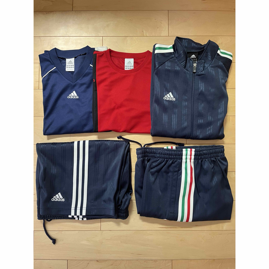 adidas / 男児160サイズ・練習着5点セット キッズ/ベビー/マタニティのキッズ服男の子用(90cm~)(Tシャツ/カットソー)の商品写真