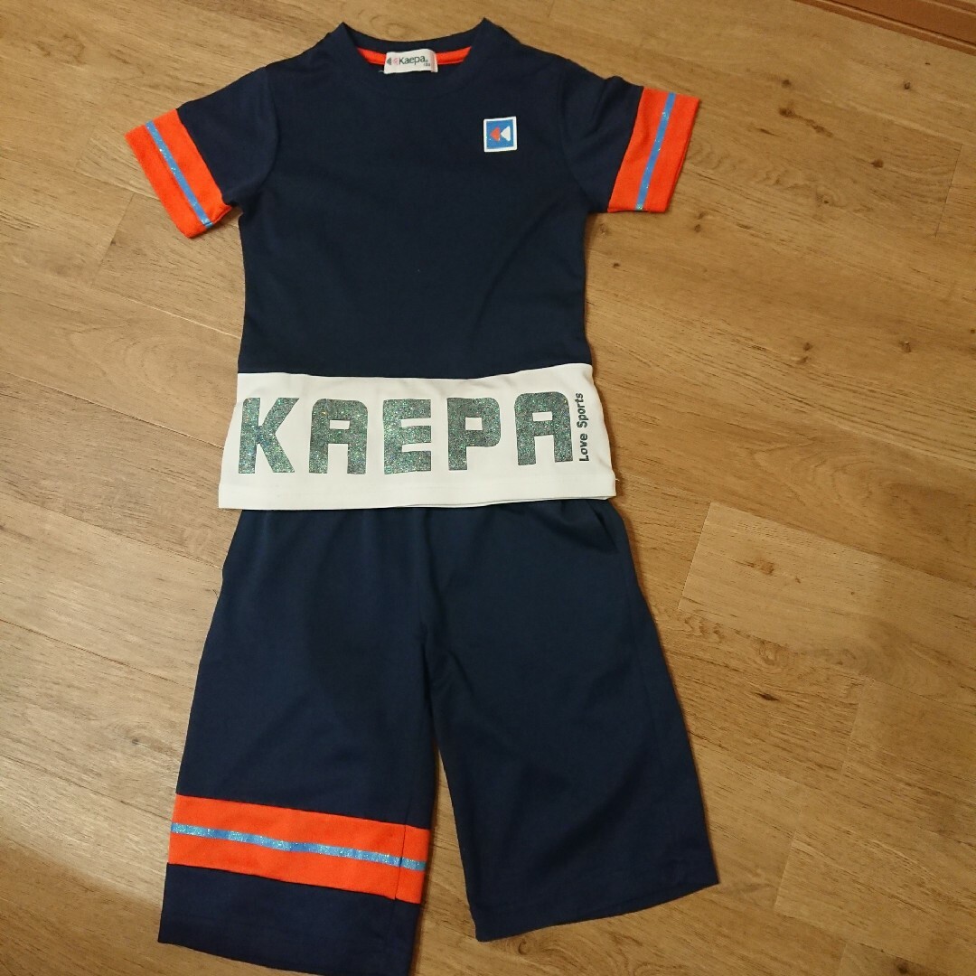 Kaepa(ケイパ)の値下げ✦KAEPA 上下セット サイズ130 キッズ/ベビー/マタニティのキッズ服女の子用(90cm~)(Tシャツ/カットソー)の商品写真