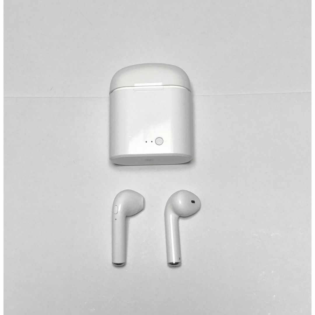 ワイヤレスイヤホン i7 Bluetooth iPhone Android スマホ/家電/カメラのオーディオ機器(ヘッドフォン/イヤフォン)の商品写真