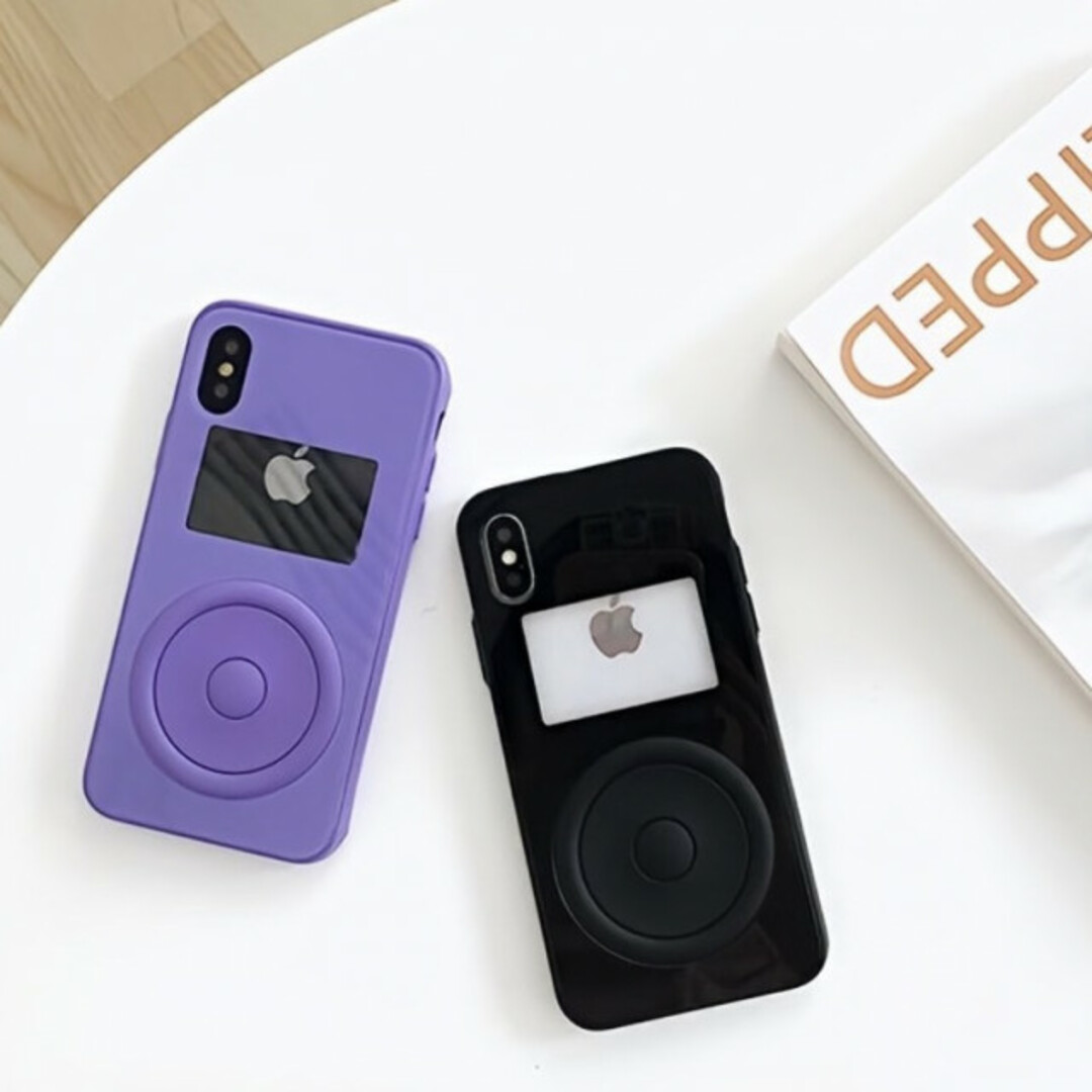 iPodデザイン iPhoneケース 紫 パープル iPhone7/8Plus スマホ/家電/カメラのスマホアクセサリー(iPhoneケース)の商品写真