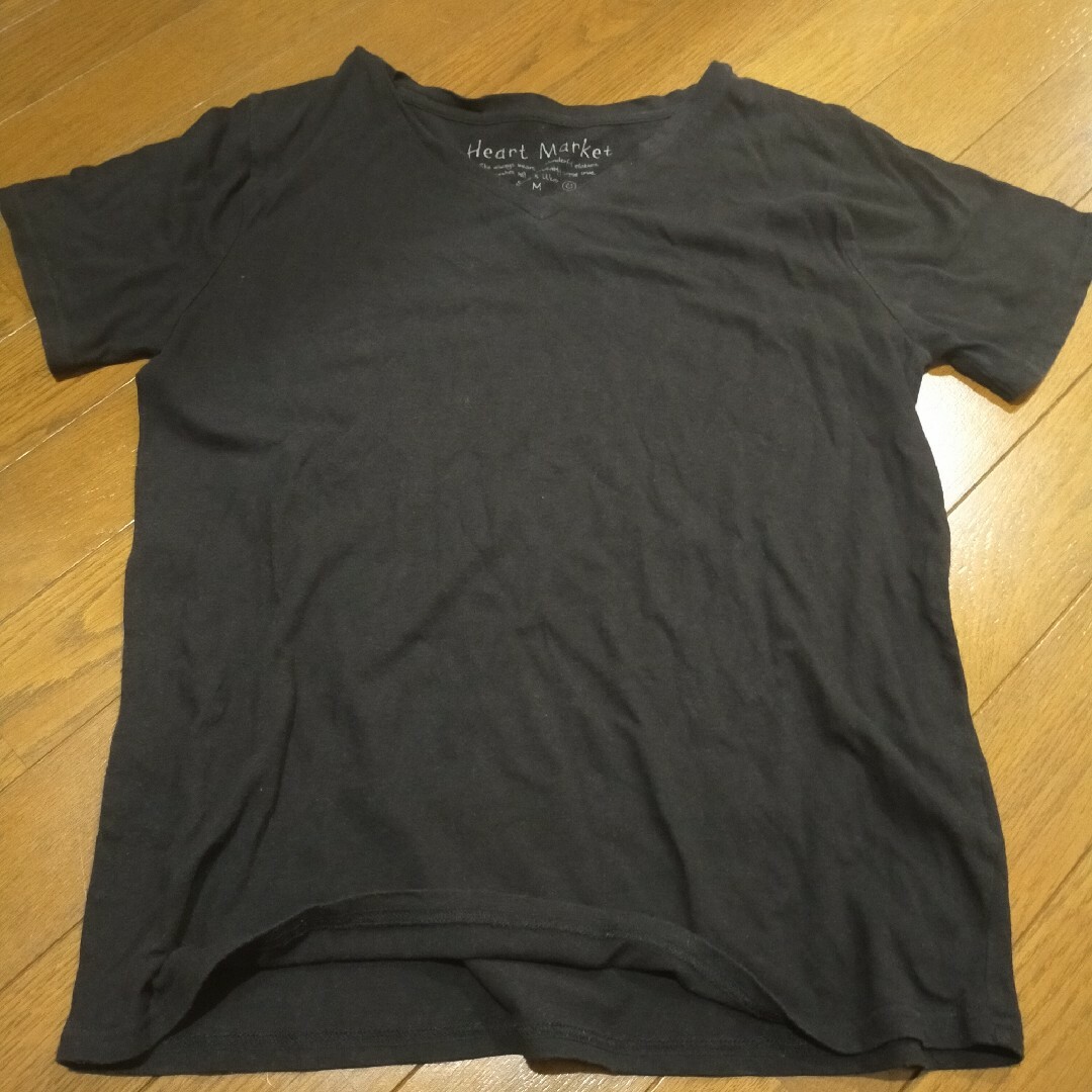 ハートマーケット　Tシャツ　黒 レディースのトップス(Tシャツ(半袖/袖なし))の商品写真