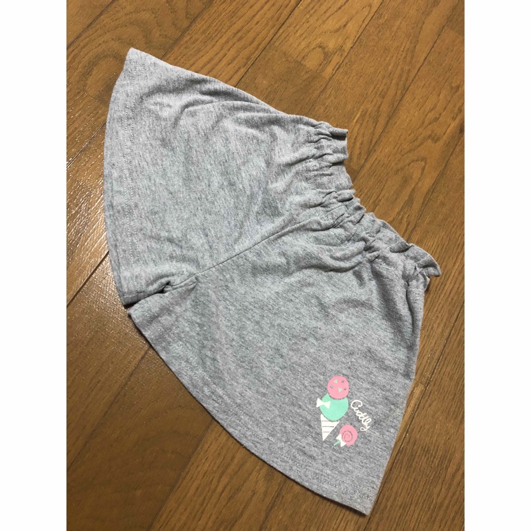 アイス　キャンディ　グレー　キュロット　ショートパンツ　100 キッズ/ベビー/マタニティのキッズ服女の子用(90cm~)(パンツ/スパッツ)の商品写真