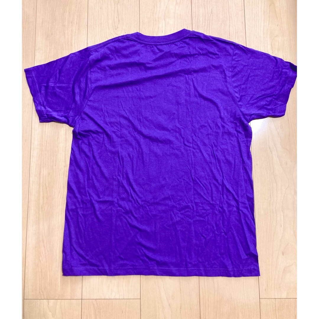 Mサイズ　ダンスプリントTシャツ　パープル紫 メンズのトップス(Tシャツ/カットソー(半袖/袖なし))の商品写真