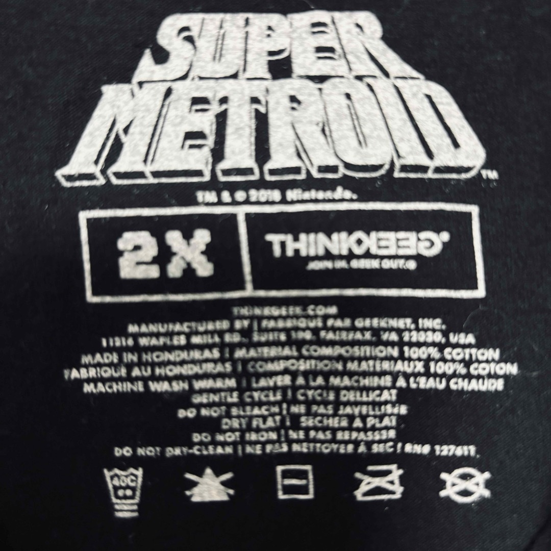 任天堂(ニンテンドウ)の【入手困難】SUPER METROID メトロイド　Tシャツ　2XLサイズ　海外 メンズのトップス(Tシャツ/カットソー(半袖/袖なし))の商品写真
