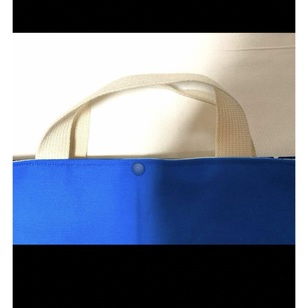 ハンドメイド　ピアニカケース　帆布　ブルー×ネイビー　星柄　鍵盤ハーモニカ入れ ハンドメイドのキッズ/ベビー(外出用品)の商品写真