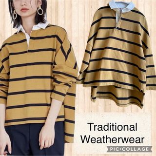 トラディショナルウェザーウェア(TRADITIONAL WEATHERWEAR)のキャメル◇トラディショナルウェザーウェア BIG RUGBY SHIRT(シャツ/ブラウス(長袖/七分))