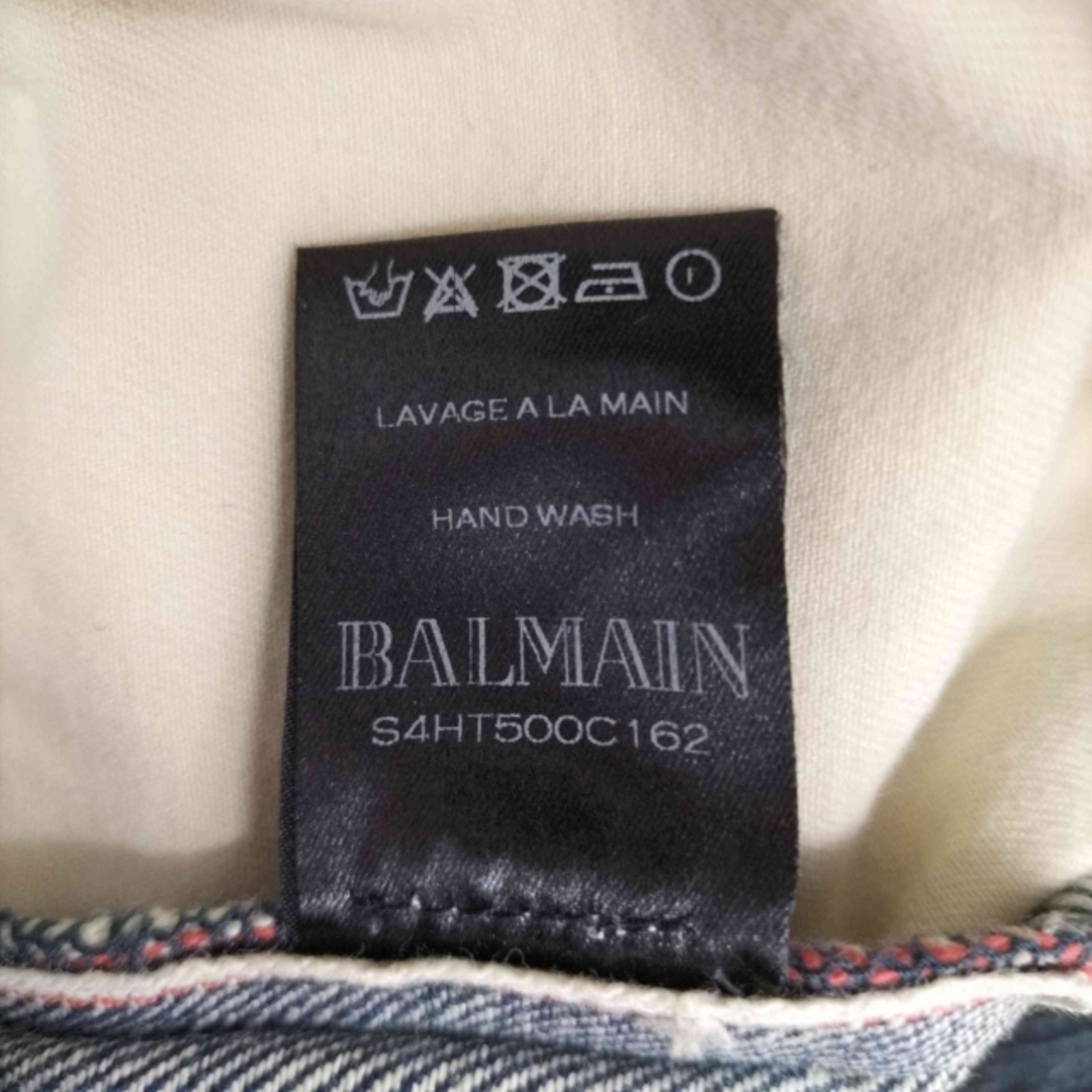 BALMAIN(バルマン)のBALMAIN(バルマン) コーティングデニムバイカーパンツ  メンズ パンツ メンズのパンツ(デニム/ジーンズ)の商品写真