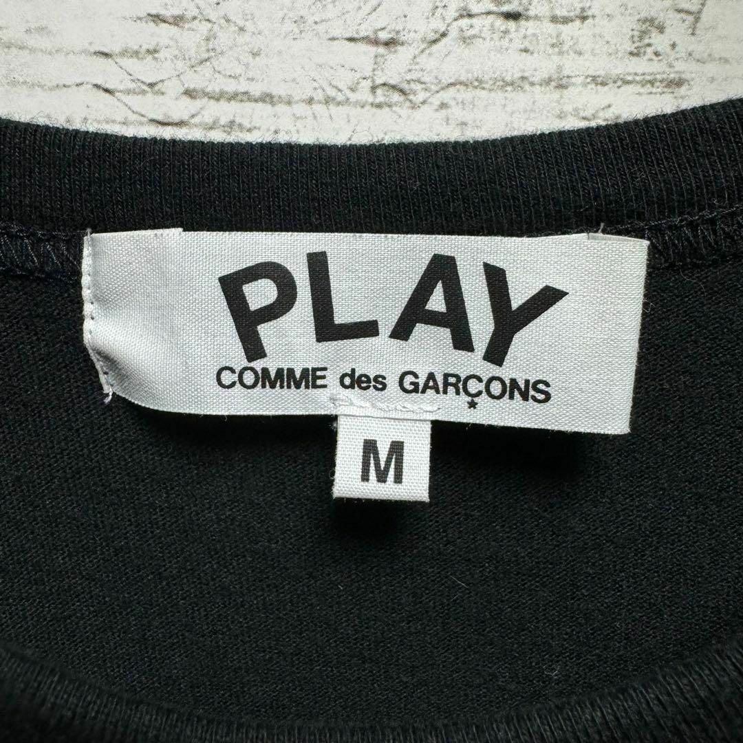 COMME des GARCONS(コムデギャルソン)の【美品】プレイコムデギャルソン　刺繍ロゴ　ハート　レア　半袖Tシャツ メンズのトップス(Tシャツ/カットソー(半袖/袖なし))の商品写真