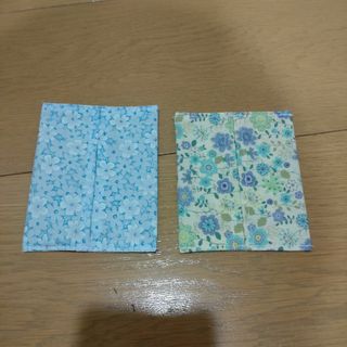 ハンドメイド　ポケットティッシュケース2枚セット　ミニ　花柄(その他)