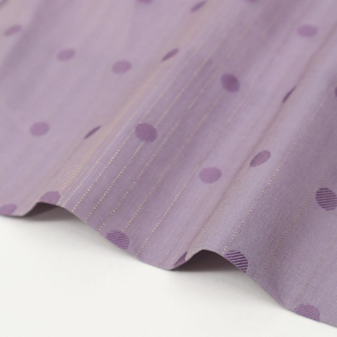 《紋紗『羽織』塵除け■金彩のラインにドット柄■淡い紫◆正絹着物上◆CP4-9》 レディースの水着/浴衣(着物)の商品写真