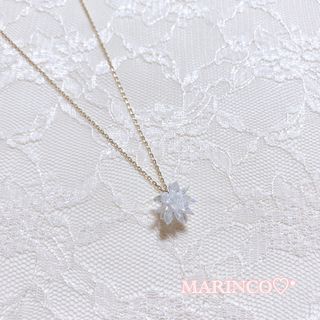 キラキラ 上品 ジルコニアクリスタルネックレス／クリア(NO.431)(ネックレス)