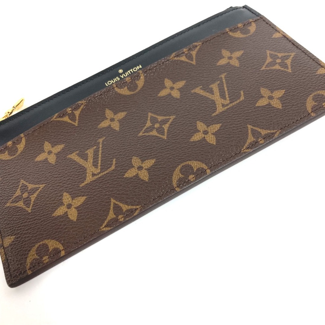 LOUIS VUITTON(ルイヴィトン)のルイヴィトン LOUIS VUITTON スリム パース M80348 モノグラム バッグインバッグ カードケース 長財布 モノグラムキャンバス ブラウン×ブラック 新品同様 レディースのファッション小物(財布)の商品写真