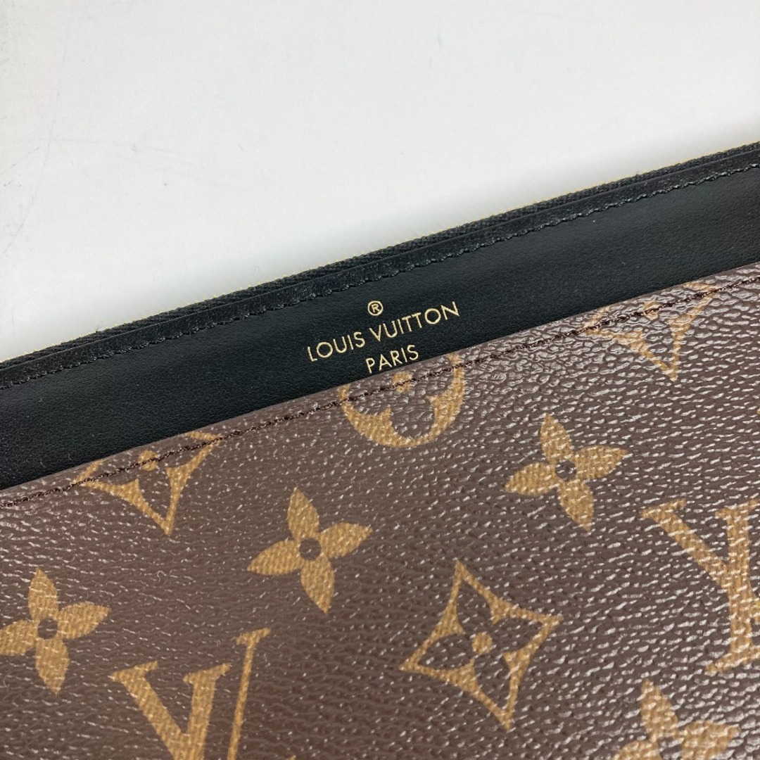 LOUIS VUITTON(ルイヴィトン)のルイヴィトン LOUIS VUITTON スリム パース M80348 モノグラム バッグインバッグ カードケース 長財布 モノグラムキャンバス ブラウン×ブラック 新品同様 レディースのファッション小物(財布)の商品写真