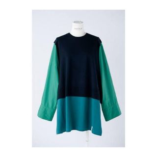 ＜ENFOLD（エンフォルド）＞  FAKE LAYERED PULLOVER