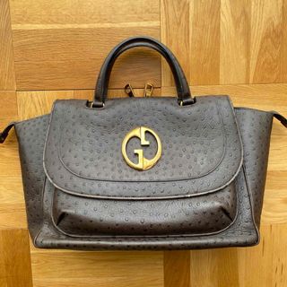 Gucci - GUCCI  BAG オーストリッチ 本革