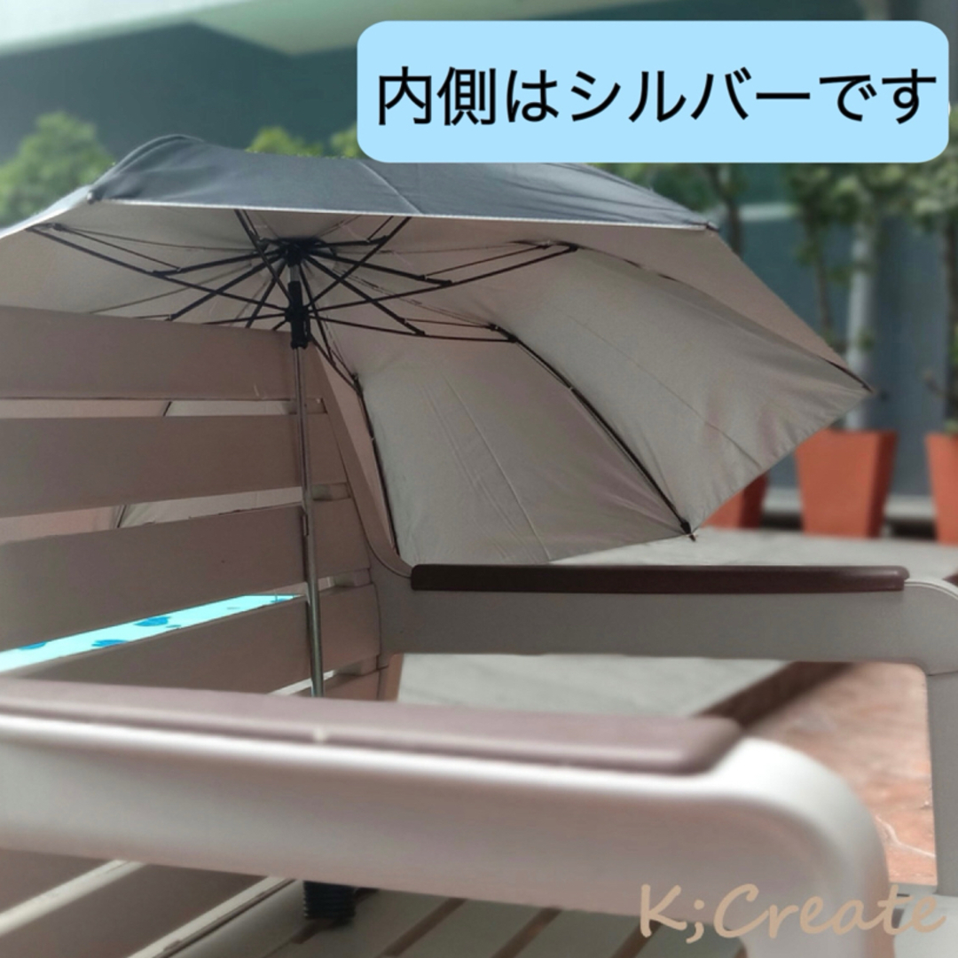 DEAN & DELUCA(ディーンアンドデルーカ)のDEAN＆DELUCA海外限定 晴雨兼用折りたたみ傘 BLACK レディースのファッション小物(傘)の商品写真