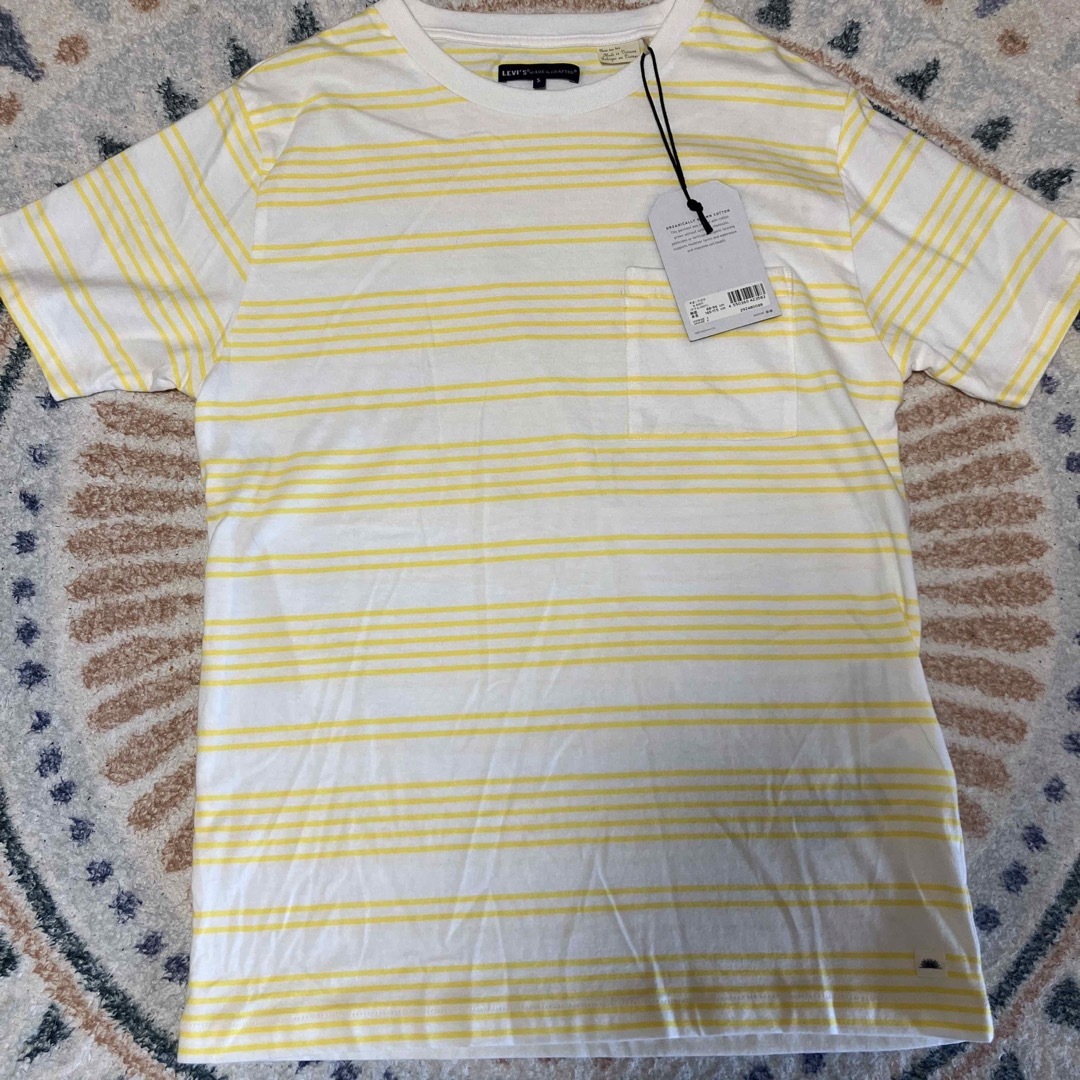 Levi's(リーバイス)の新品　リーバイスメイドアンドクラフテッド　ボーダーTシャツ 半袖Tシャツ　S  メンズのトップス(Tシャツ/カットソー(半袖/袖なし))の商品写真