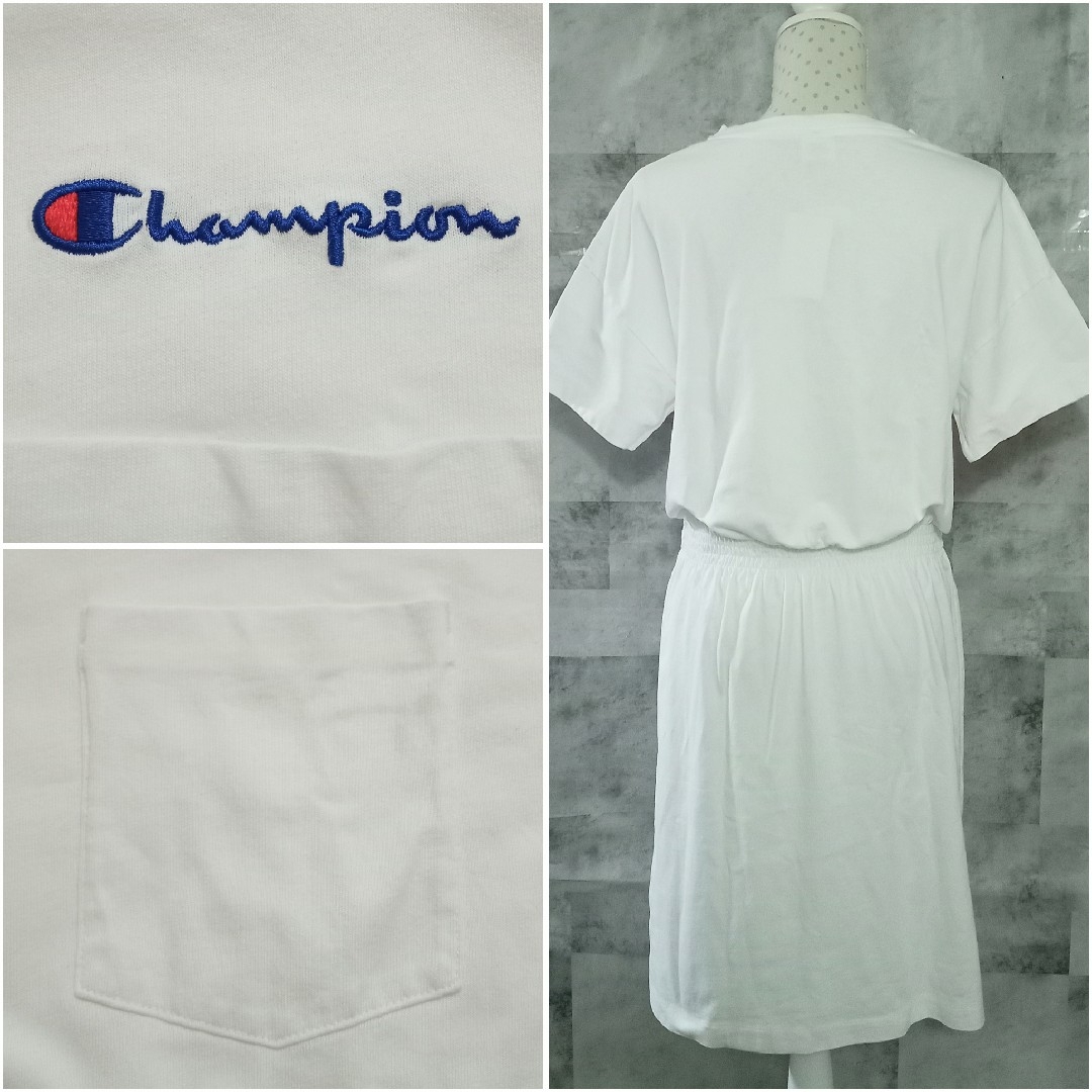 Champion(チャンピオン)のCUT BROWSING OP♡Champion チャンピオン 未使用 タグ付き レディースのワンピース(ロングワンピース/マキシワンピース)の商品写真