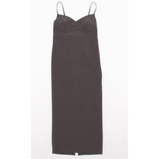 アメリヴィンテージ(Ameri VINTAGE)のCUP IN CAMI DRESS キャミソールワンピース　AMERI ブラウン(ロングワンピース/マキシワンピース)