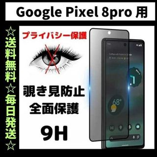 Google Pixel 8pro フィルム 覗き見防止 プライバシー ピクセル(保護フィルム)