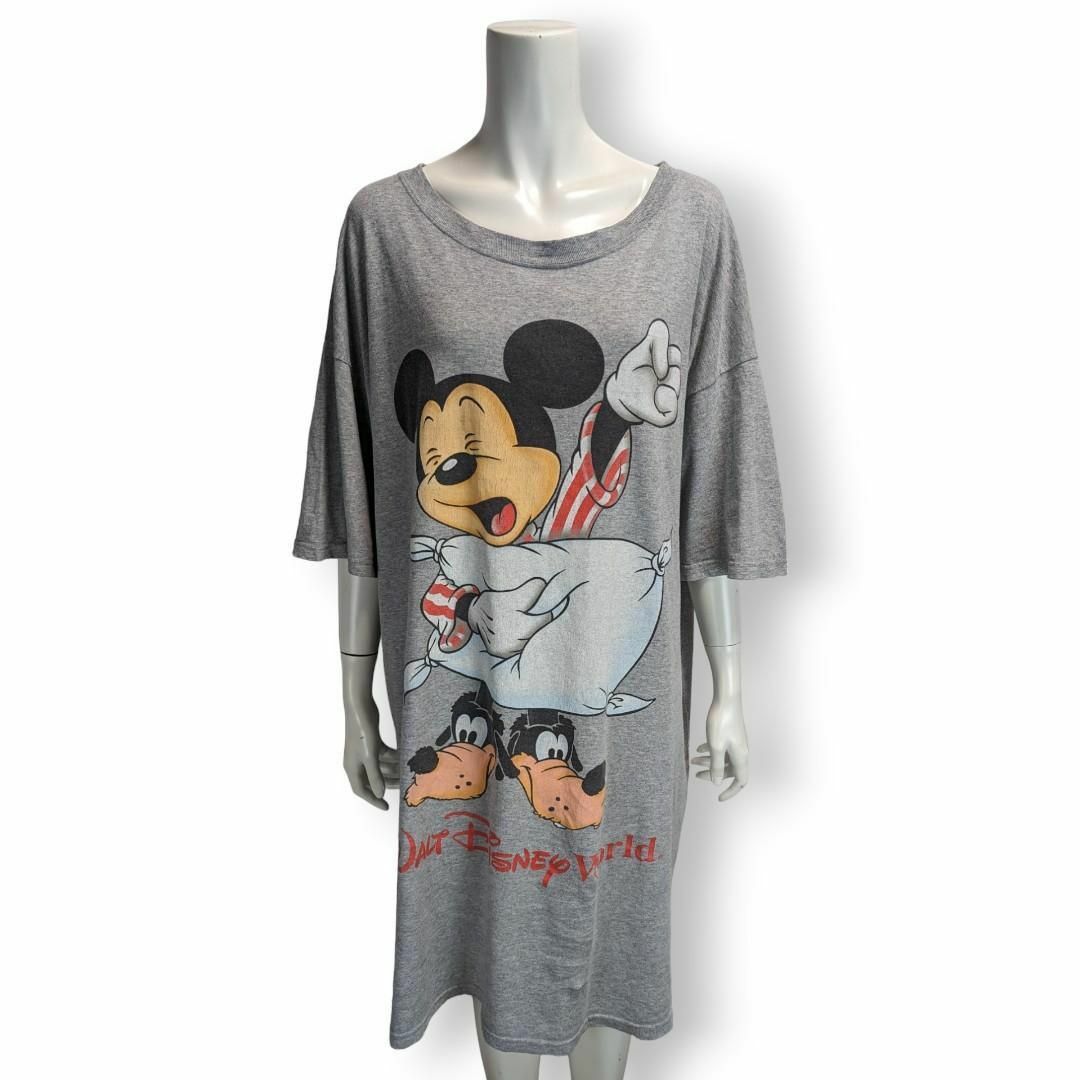 Disney(ディズニー)のUS古着 ヴィンテージ ディズニー ミッキー ビッグ Tシャツ ワンピース メンズのトップス(Tシャツ/カットソー(半袖/袖なし))の商品写真