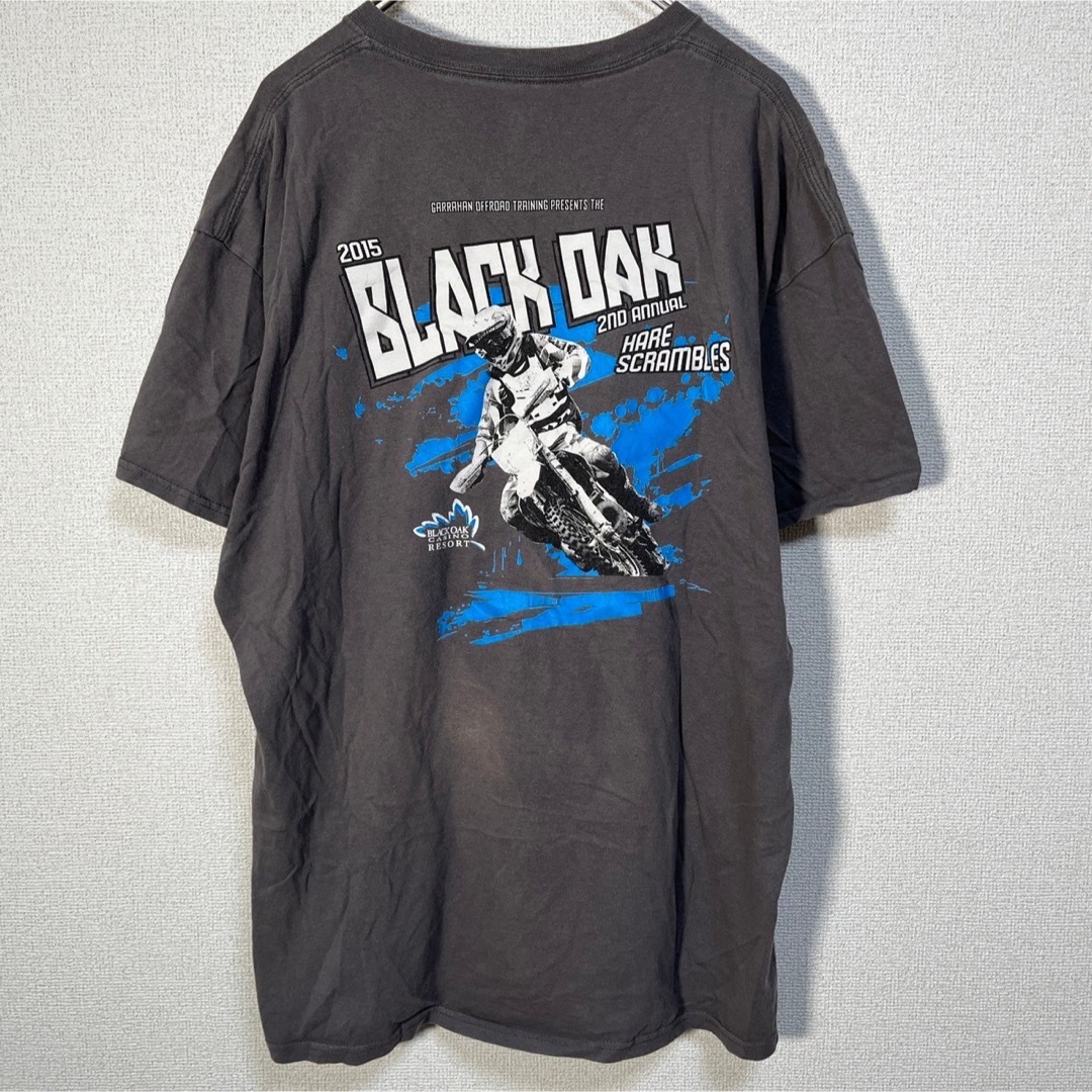 ポートアンドカンパニー半袖Tシャツモトクロス blackoak ダークグレーF9 メンズのトップス(Tシャツ/カットソー(半袖/袖なし))の商品写真