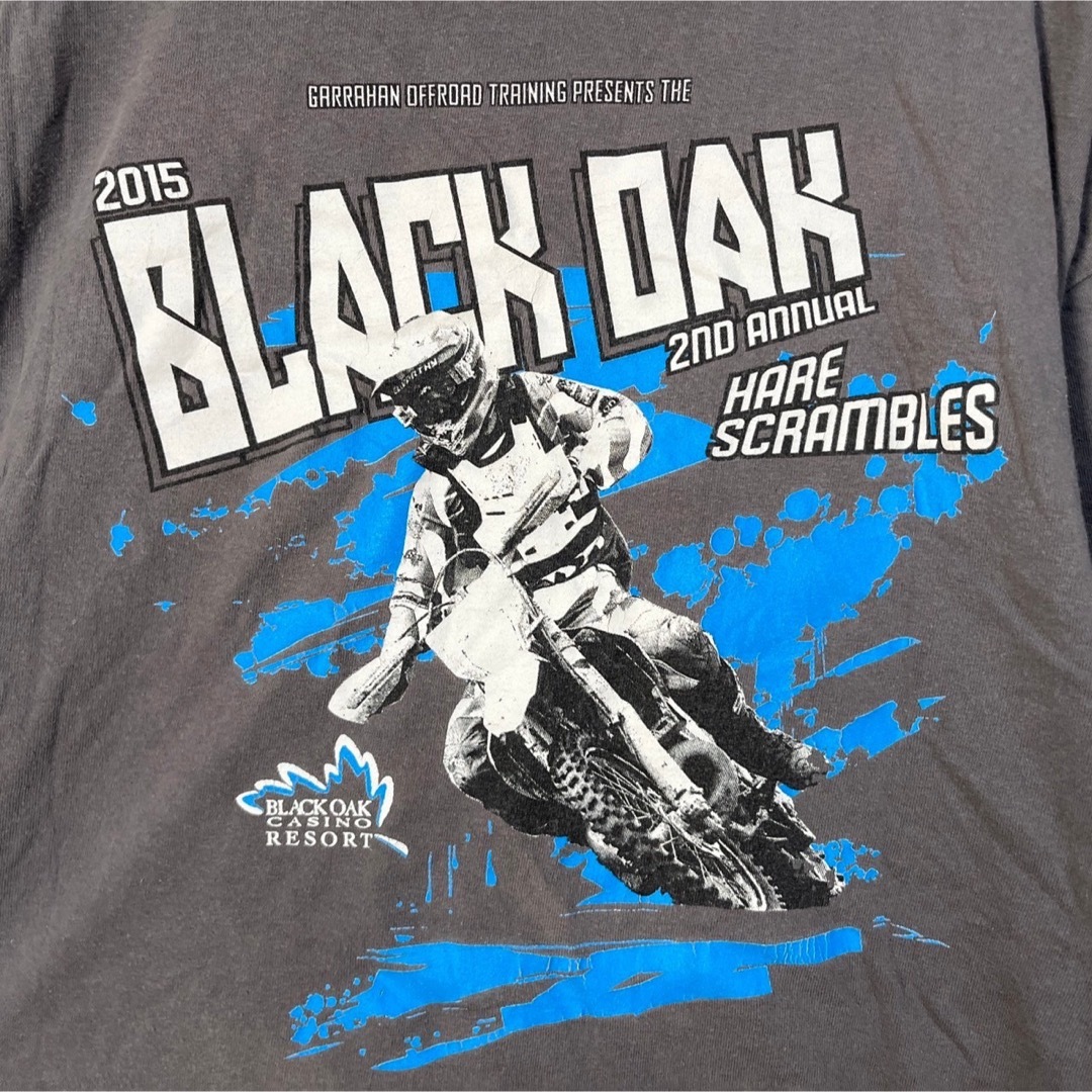 ポートアンドカンパニー半袖Tシャツモトクロス blackoak ダークグレーF9 メンズのトップス(Tシャツ/カットソー(半袖/袖なし))の商品写真