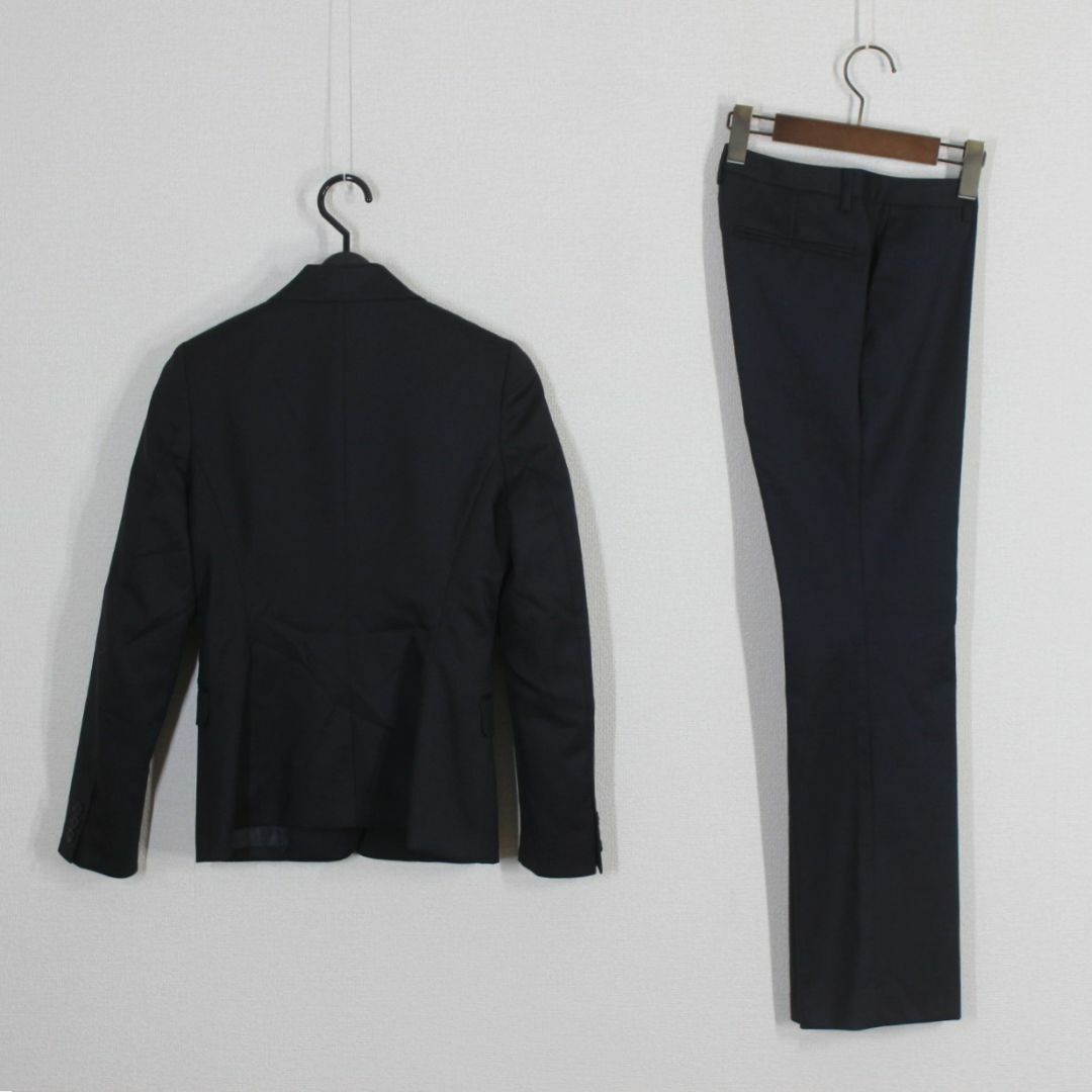 02【新品同様】スーツセレクト パンツスーツ 5 レデイース SS XS 黒 レディースのフォーマル/ドレス(スーツ)の商品写真