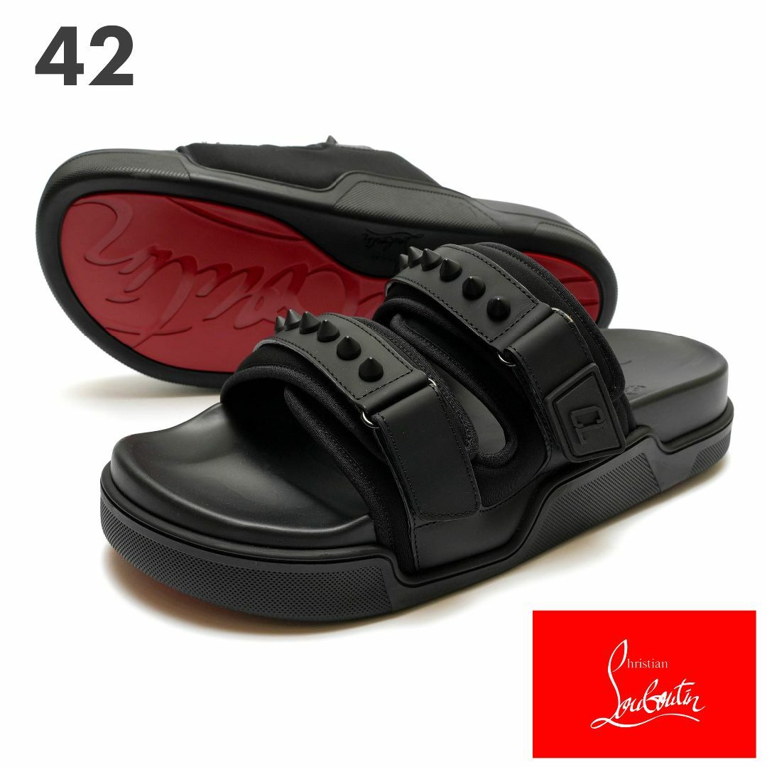 Christian Louboutin(クリスチャンルブタン)の新品 CHRISTIAN LOUBOUTIN DADDY POOL FLAT42 メンズの靴/シューズ(サンダル)の商品写真