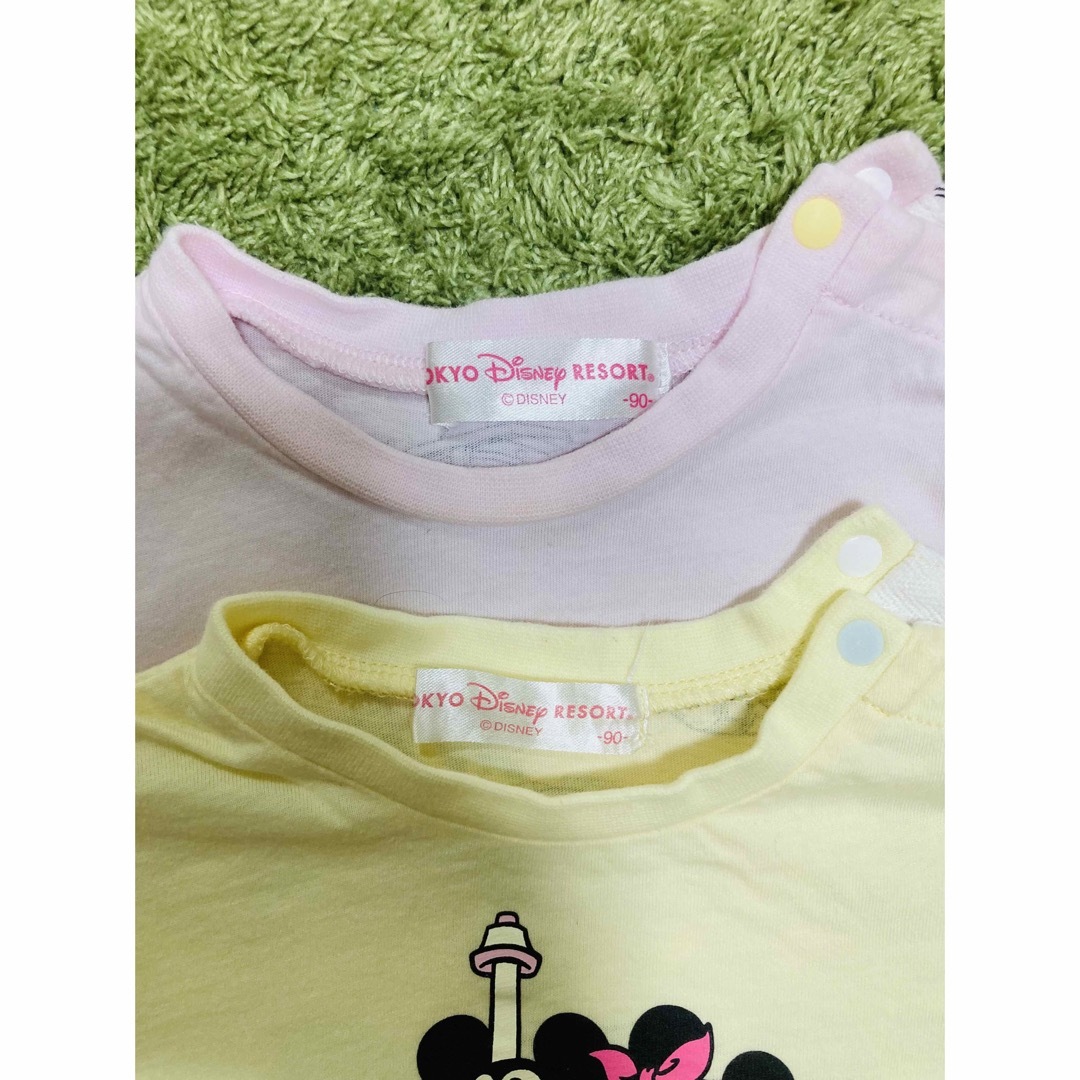 双子コーデ　Tシャツ　サイズ90 キッズ/ベビー/マタニティのキッズ服女の子用(90cm~)(Tシャツ/カットソー)の商品写真