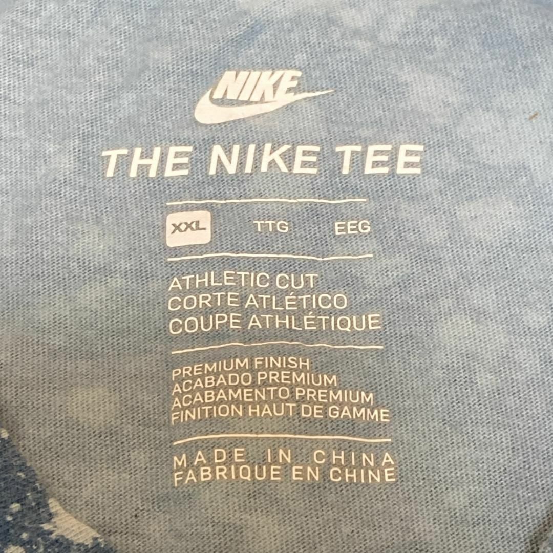 NIKE(ナイキ)のNIKE ナイキ 半袖Tシャツ ブリーチ マーブル タイダイ ブルー c78 メンズのトップス(Tシャツ/カットソー(半袖/袖なし))の商品写真