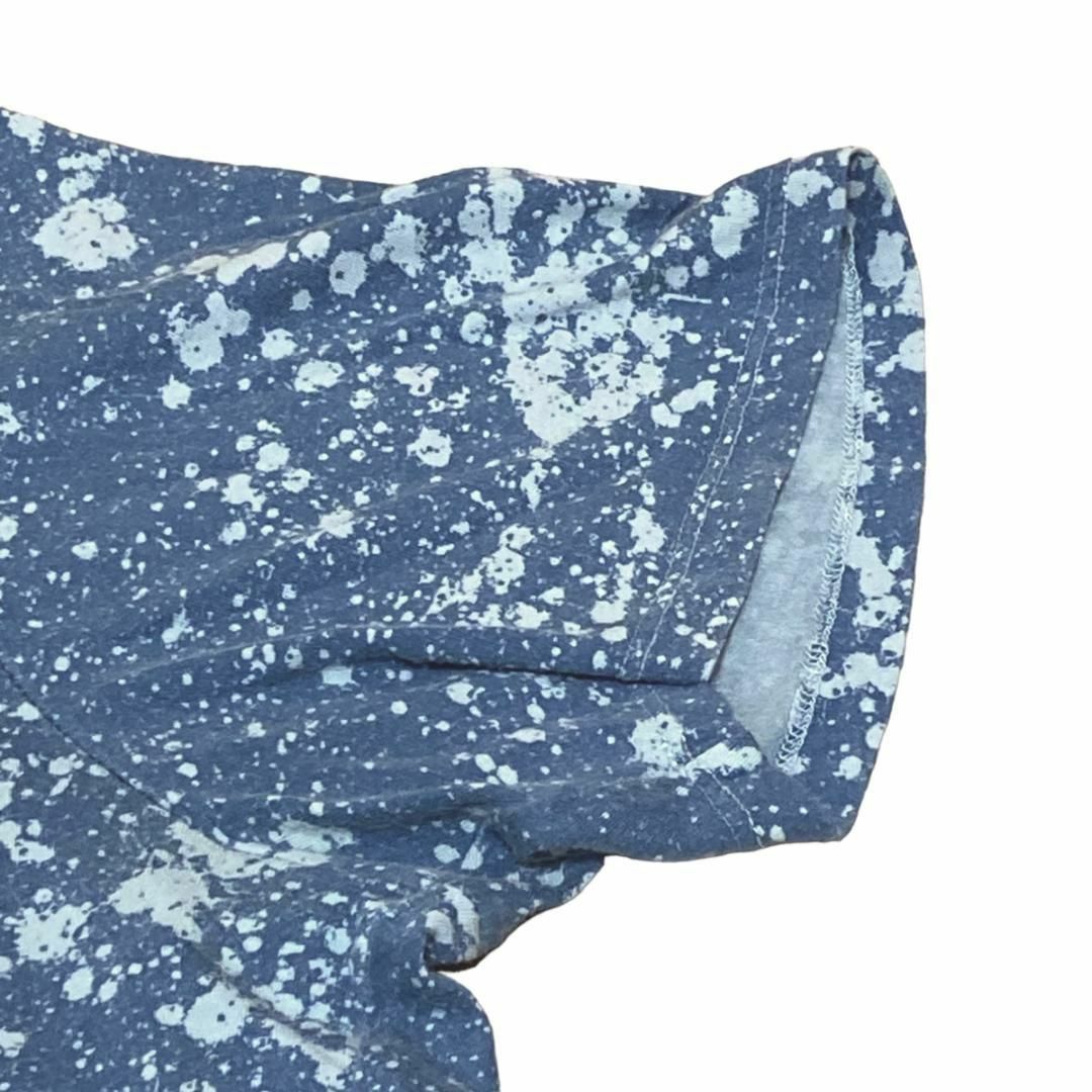 NIKE(ナイキ)のNIKE ナイキ 半袖Tシャツ ブリーチ マーブル タイダイ ブルー c78 メンズのトップス(Tシャツ/カットソー(半袖/袖なし))の商品写真