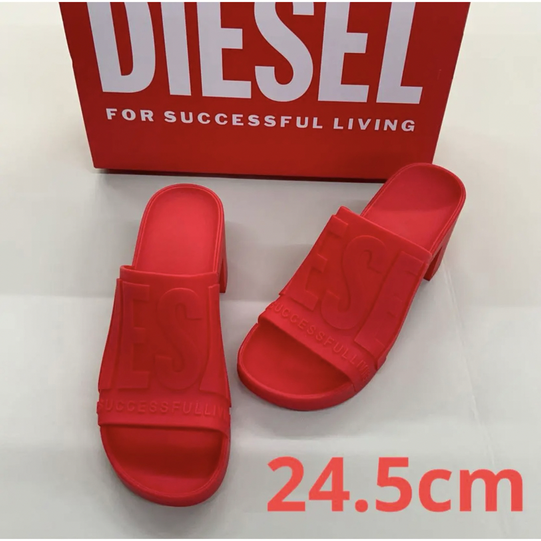 DIESEL(ディーゼル)の洗練されたデザイン　DIESEL　SA-PAMELA H　レッド　24.5cm レディースの靴/シューズ(サンダル)の商品写真