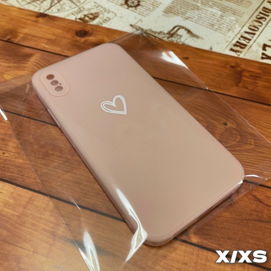 iPhoneX/XS iPhoneケース ピンク ハート おしゃれ かわいい スマホ/家電/カメラのスマホアクセサリー(iPhoneケース)の商品写真