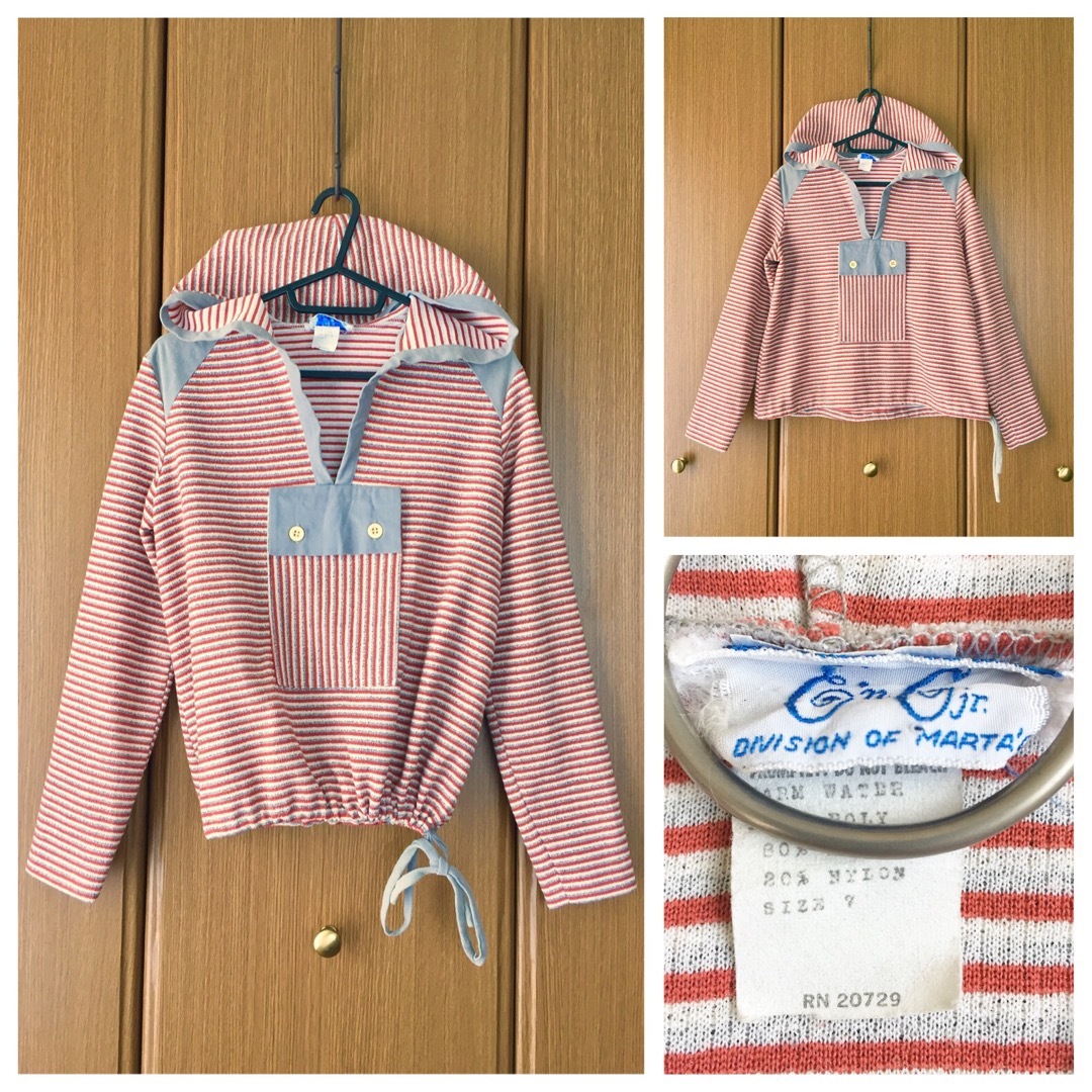 DEUXIEME CLASSE - 希少 EURO MARTA70'sVintage ボーダー柄プルオーバーパーカー