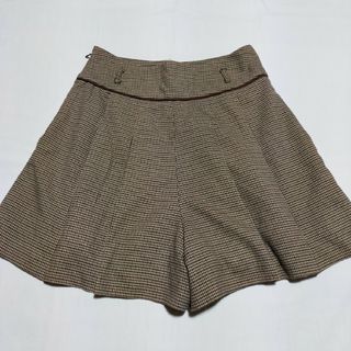 シーディーエスベーシック(C.D.S BASIC)のプリーツショートパンツ プリーツキュロット 千鳥格子柄(キュロット)