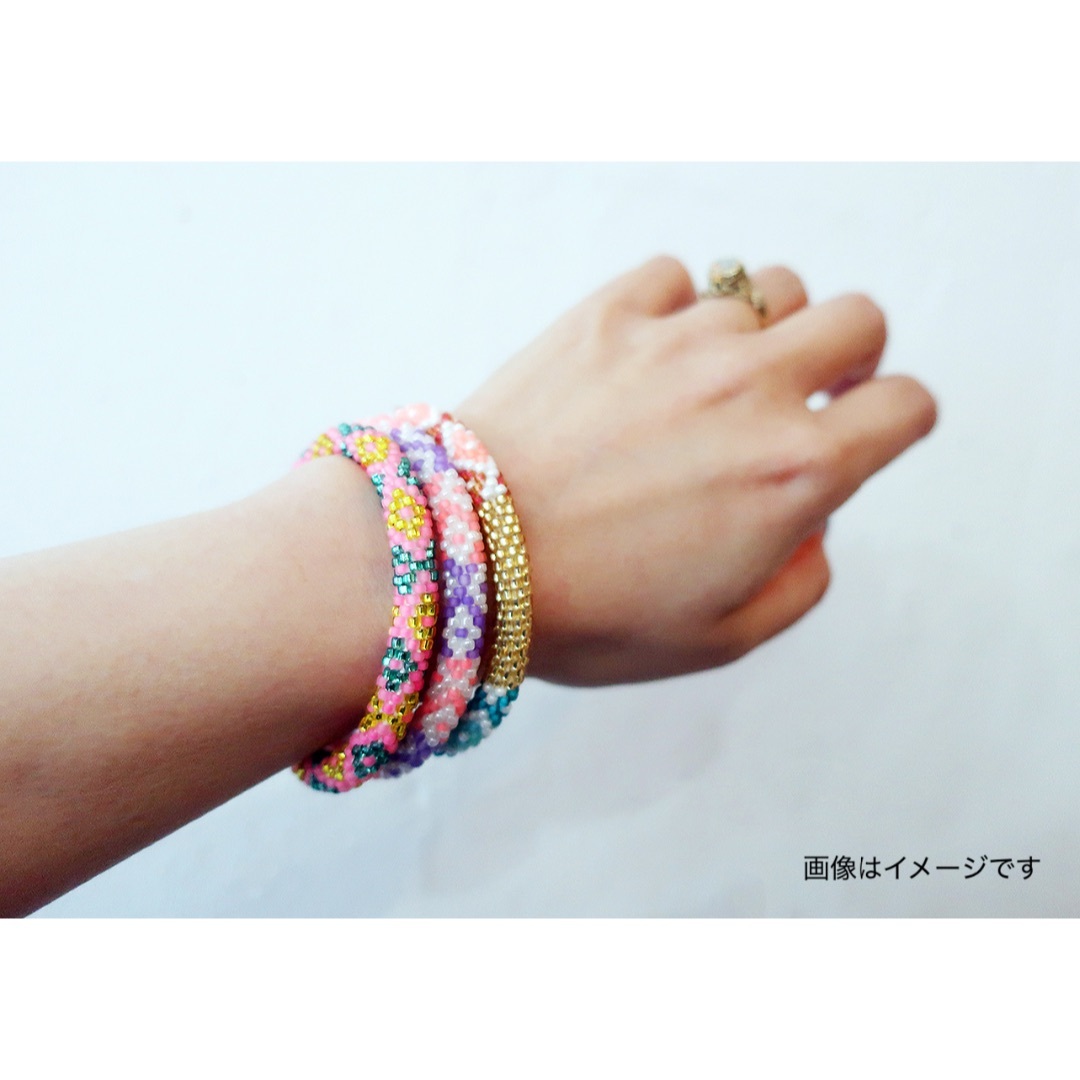 MATSUNO GLASS BEADS(マツノグラスビーズ)のLily and Laura 新品未使用 リリーアンドローラ 88 レディースのアクセサリー(ブレスレット/バングル)の商品写真