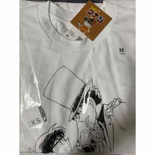 【新品未着用】名探偵コナン×ユニクロTシャツ　江戸川コナン＆怪盗キッド　X S(Tシャツ/カットソー(半袖/袖なし))